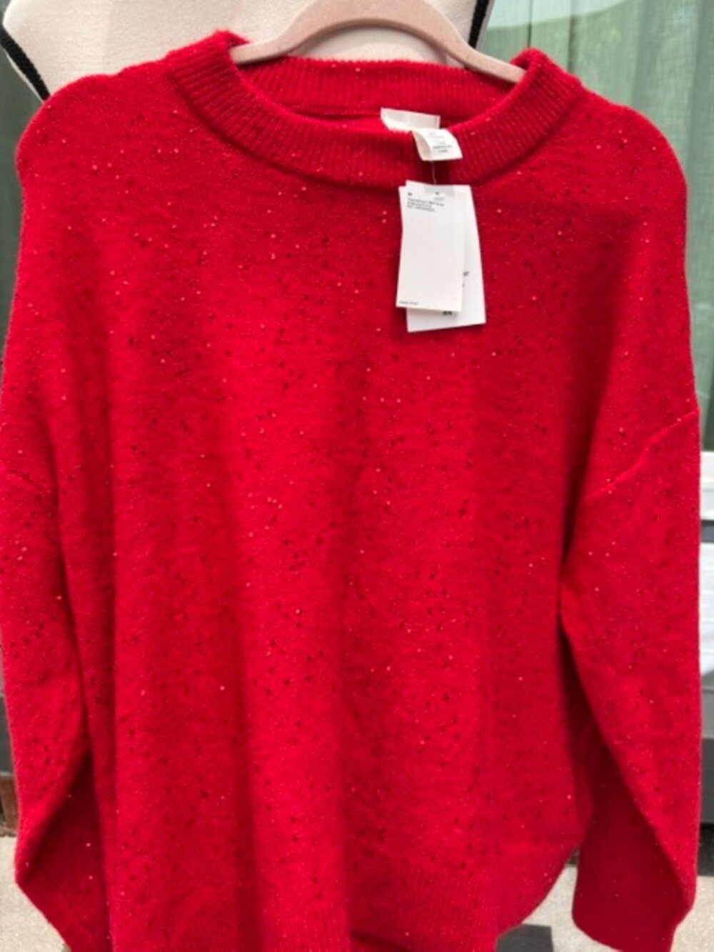 Women's red sweater